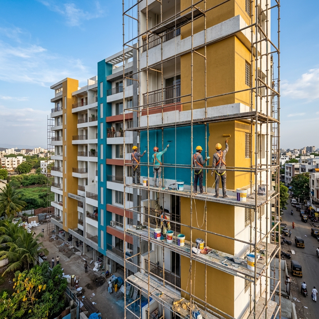 Society and villa painting services in Nashik
